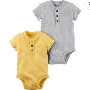 Henley style bodysuit set
